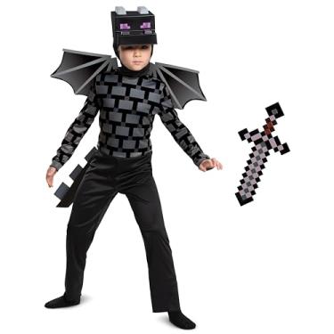Imagem de Disguise Ender Dragon Classic Costume and Minecraft Netherite Sword Bundle, Child Size S (4-6)