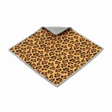 Imagem de Carson Pano de limpeza de microfibra dupla face, leopardo safári