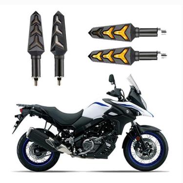 Imagem de KIT 4 Seta Sequencial Pisca de Led Universal Modelo P09S Estrela Moto 