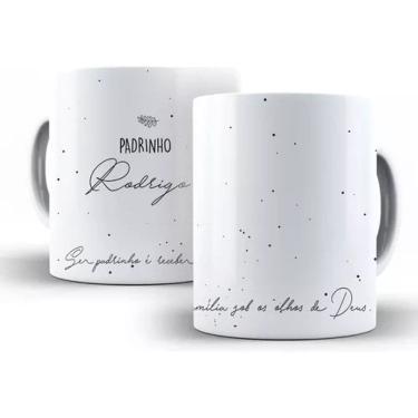 Imagem de Caneca Convite Padrinho Ou Madrinha Batismo Promovidos