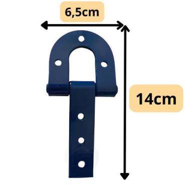 Imagem de 2 Dobradiça P/Porta Porteira C00 Aço 140mm Inox Resistente  - Ajax