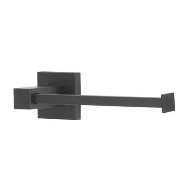 Imagem de Porta Papel Higiênico Papeleira Metal Quadrado Preto Black - Modelar