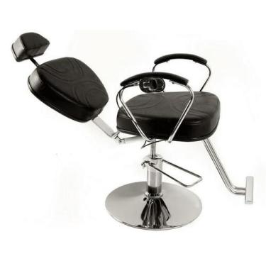 Imagem de Poltrona Cadeira Reclinavel Eva Base Redonda-moveis Salão - jl moveis,