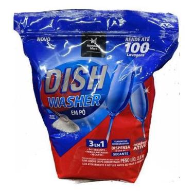 Imagem de Kit Sabão Lava Louça Em Pó - 3 Em 1 - Rende Até 100 Lavagens - Members