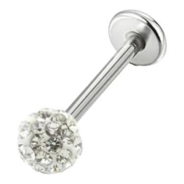 Imagem de Piercing Orelha Aço 316l Tragus Strass - Lazer e Estilo