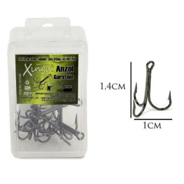 Imagem de Kit 25 Anzol Garateia Lambada Xingu N-10 (1,4cm X 1cm)
