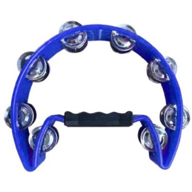 Imagem de Pandeiro Pandeirola Meia Lua MXT Azul