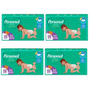 Imagem de Fralda Personal Hiper XXG até 14 kg 4 Pacotes Com 50 Unidades Cada
