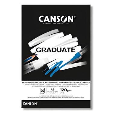 Imagem de Bloco de Papel Graduate Profissional Preto A5 Canson 20 Folhas