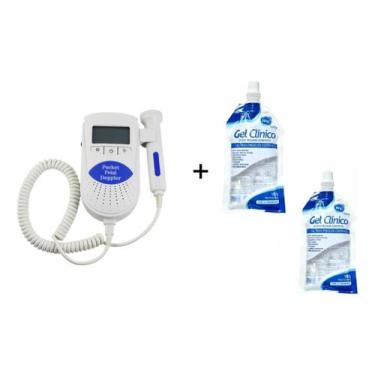 Imagem de Lindo Monitor Fetal Doppler Angel Sounds Ouvir O Bebê + 2 Géis Clínico