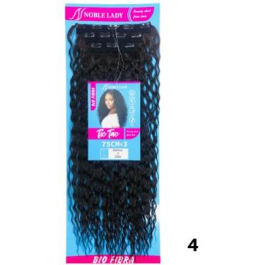 Imagem de Aplique Bio Fibra Tic Tac Cacheado Longo 3 Peças 75cm Sophia - bbless,