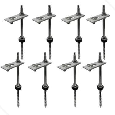 Imagem de Suporte Haste Fixa Painel Solar Telha Fibrocimento 08 Und - GB ELETRIC