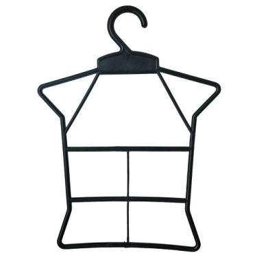 Imagem de 25 Cabide Infantil Bebê Corpo (27x36cm) - AAZ, Preto