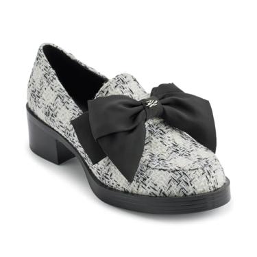 Imagem de KARL LAGERFELD Mocassim feminino Camilia Bow Everyday, Branco/preto, 36