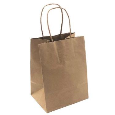 Imagem de 50 Sacolas Kraft para Entregas - 15x14x8  Para Delivery - Kaiambá Emba