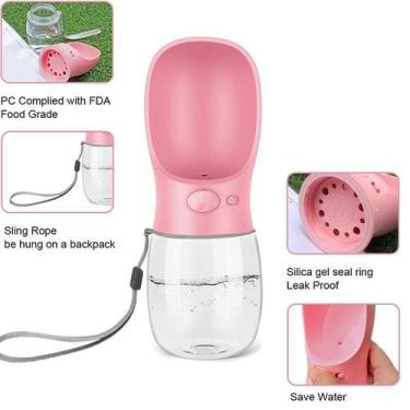 Imagem de Garrafa De Agua Bebedouro Pet 350Ml Portatil  - Bc Bora Colega Shop