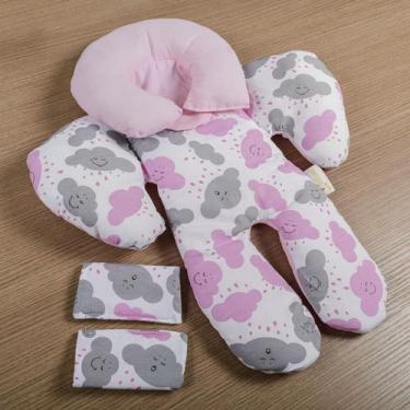 Imagem de Almofada Para Bebê Conforto Menino e Menina 100% Algodão (Várias Cores