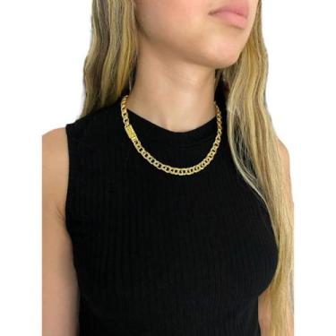 Imagem de Cordão Friso 8mm Feminino - Banhado a Ouro 18k - ToJoia18k