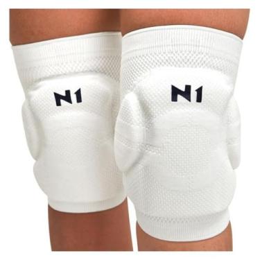 Imagem de Joelheira volei spry (par)  n1 sport, GG, Branco