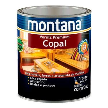 Imagem de Verniz Copal Transparente Pronto Uso Brilhante Montana 0,9 Lt