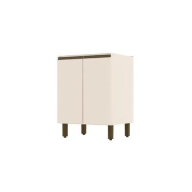 Imagem de Balcão De Cozinha 60 Cm 2 Portas Connect Henn Off White - MÓVEIS HENN