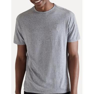 Imagem de Camiseta Reserva Masculina Upcycling Cinza Mescla, XL/GG