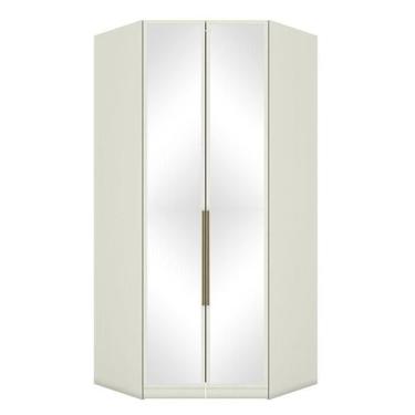 Imagem de Armário de Canto Closet 2 Portas com Espelhos Predileto Areia - Henn