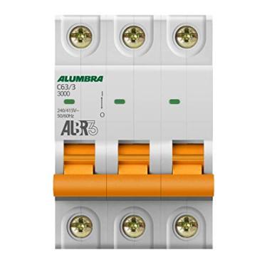 Imagem de Disjuntor Tripolar Curva C, Alumbra, ALBR 3 39448, Branco