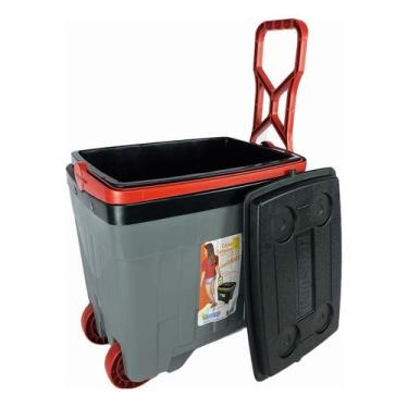Imagem de Caixa Térmica Cooler 34 L Com Roda Pesca Camping Praia Antar - Antares