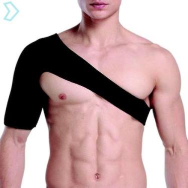 Imagem de Ombreira Suporte de Ombro Protetor Bilateral Neoprene Ajustável Resist