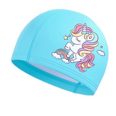 Imagem de Touca De Natação Infantil Profissional Unicornio - Hero Band, Azul pis