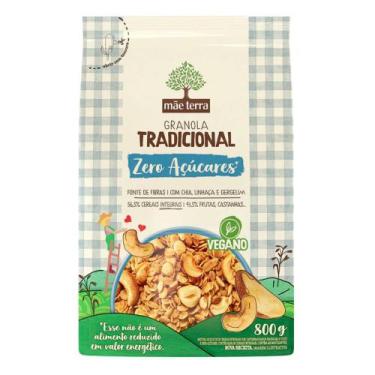 Imagem de Granola Tradicional Zero Açúcares Mãe Terra 800g