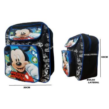 Imagem de Mochila de Costas Personagens Infantil Menina Menino TAM G Bolsos - EM