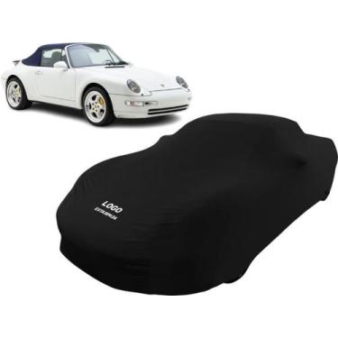 Imagem de Capa Carro Antigo Porsche 911 Cabriolet 1997 Conversível - Mz, Preta