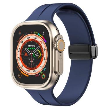 Imagem de Pulseira Silicone Magnética Marca 123Smart Compativel com iWatch 1 2 3