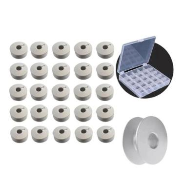 Imagem de Kit 25 Bobinas Carretilha Alumínio e Ferro Máquina Zig Zag Industrial 