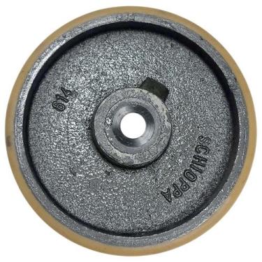 Imagem de Roda para Rodizio 614 Ferro/Poliuretano Laranja R 614 PN - SCHIOPPA