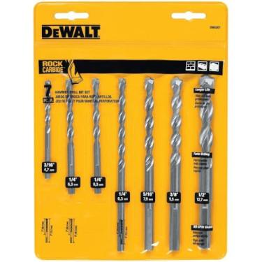 Imagem de Conjunto de brocas de alvenaria Dewalt DW5207, 7 peças