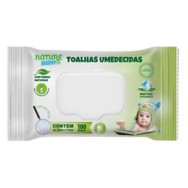 Imagem de Toalha Umedecida Nature Baby C/ Fibras Naturais C/ 100 UN