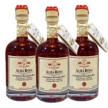 Imagem de Kit 3 Acetos Balsamicos Leonardi Alba Rosa 500ml