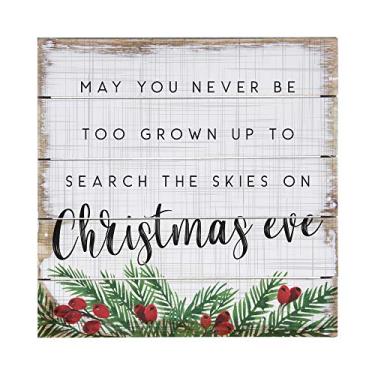 Imagem de Simply Said, INC Perfect Pallets Petites - Procure Nos Céus Na Véspera de Natal, 8X8 Em Placa de Madeira Pet19638