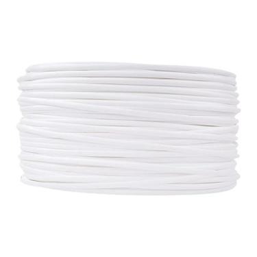 Imagem de Fenteer Kit de reparo de vime de 120 pés Kit de tecelagem de cesta DIY Crafting Substituição de material de tecelagem para sofá, Branco