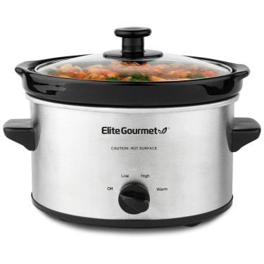 Imagem de Elite Gourmet MST 275XS Panela Elétrica Antiaderente 2L Multifuncional com Controle de Temperatura, 110V, 120W