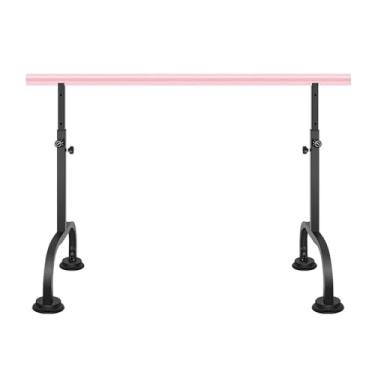 Imagem de Ballet Bar Barra De Balé Portátil De Aço Estável, Barra De Dança De Balé Autônoma Ajustável De 80-115 Cm Para Estúdio De Dança De Academia Em Casa, Para Alongamento E Treinamento De Pilates(Pink,150cm