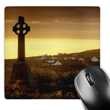 Imagem de 3dRose Cruz Celta, Ilha Inishmore, Ilhas Aran, Irlanda, Eu15 Tno0021, Mouse Pad Tom Norring (mp_137460_1)