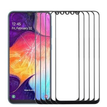 Imagem de For for galaxy A50 / A30 / M30 / A4S 10pcs Front Screen Outer Glass Lens (Black)