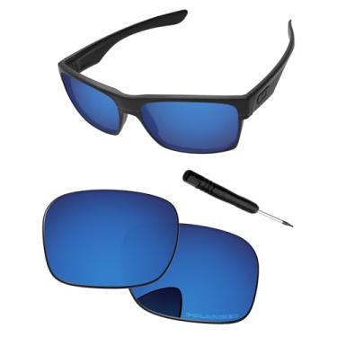 Imagem de PapaViva Lentes de substituição e chave de fenda para óculos de sol Oakley TwoFace OO9189, Água Profunda, TwoFace