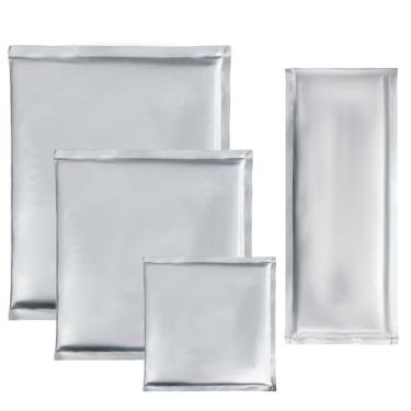 Imagem de VCHOMY Pacote Com 4 Almofadas De Transferência De Prensa Térmica - 4 Almofadas De Transferência De Prensa Térmica De Teflon Prateado, Para Projetos De Sublimação De Prensa Térmica