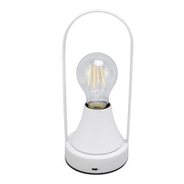 Imagem de Abajur de Mesa de Cabeceira Com Toque Minimalista Abajur de Cabeceira Recarregável Luz de Cabeceira Regulável Abajur Quente Noturno Com Lâmpada LED Alimentada por Bateria para Casa