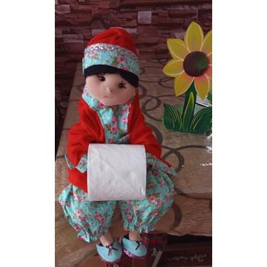 Imagem de Boneca de Pano porta papel higiênico